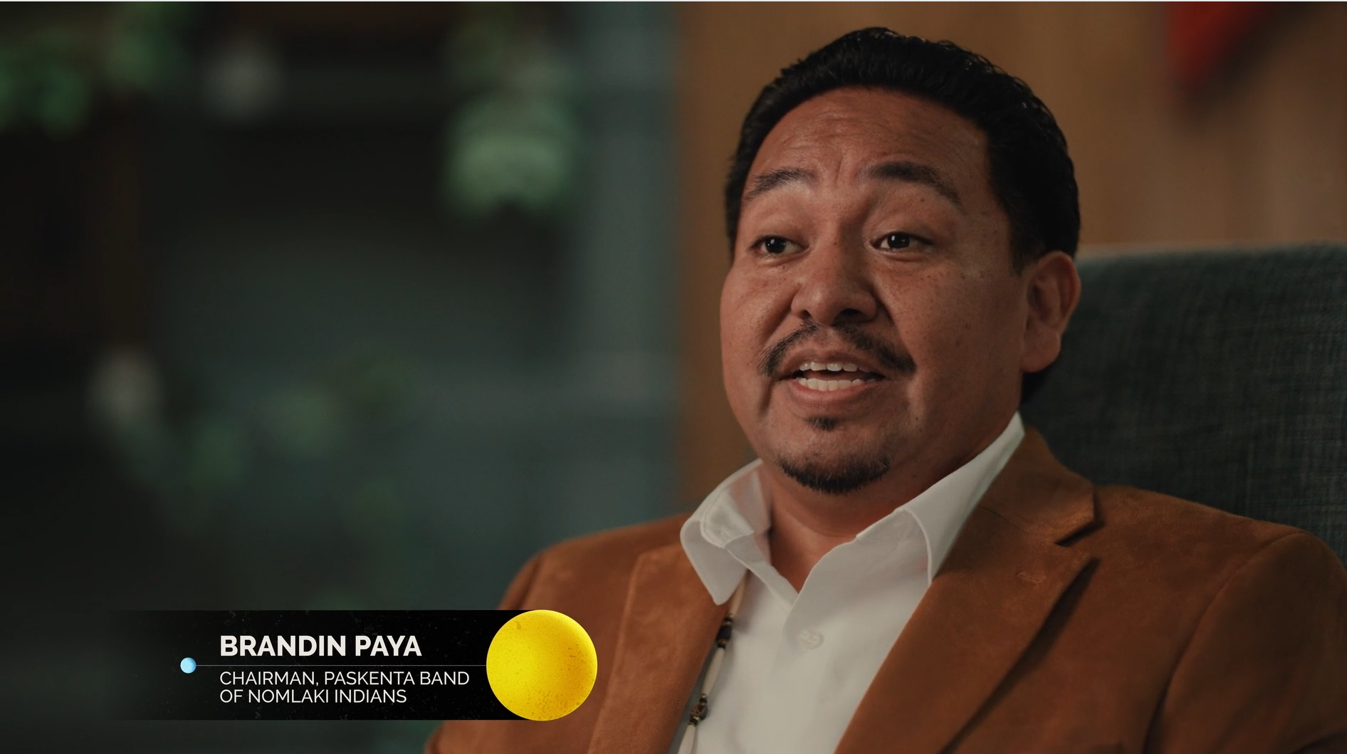 Brandin Paya - Chairmain of the Paskenta Band of Nomlaki Indians