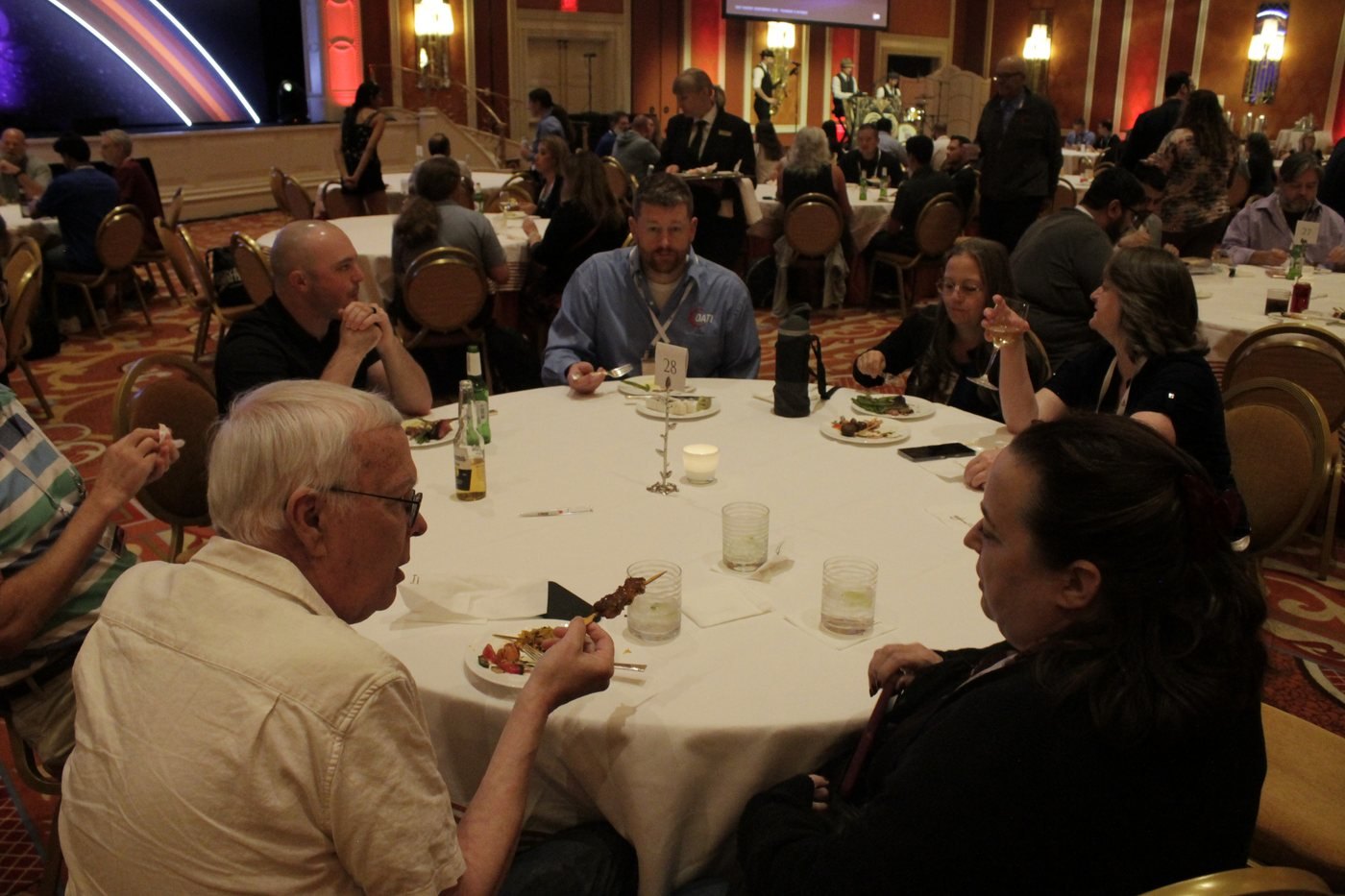Attendees at the conference dinner in Latour 1-4