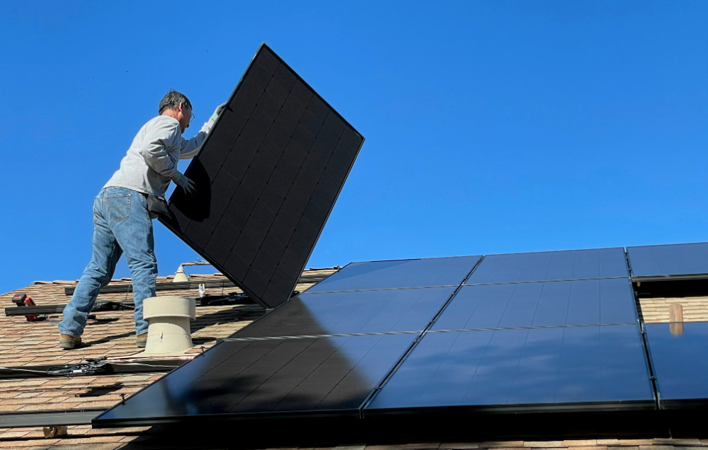 Photo of solar panels
